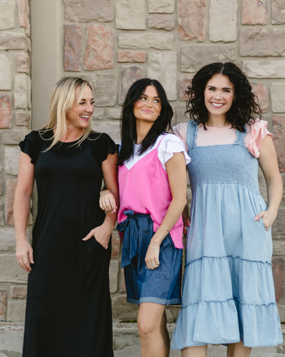 Ruffle Sleeve Halftee